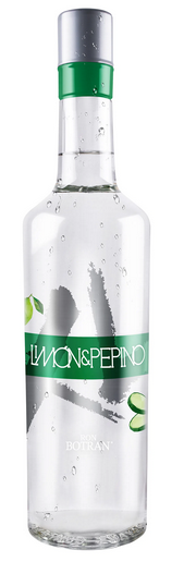 Ron blanco limón & pepino  / botella, 1 uni., 750 ml = (25.36 oz.  ) / XL,
