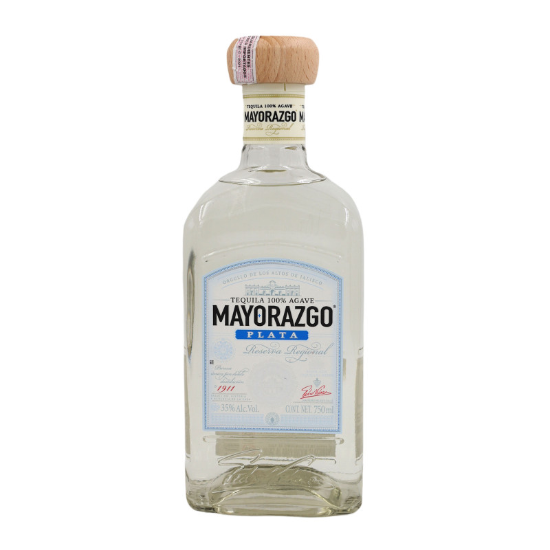Tequila plata / botella, 1 uni., 750 ml = (25.36 oz. ) / Mayorazgo,