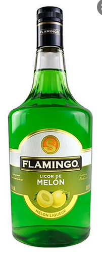 Licor Melón   / botella, 1 uni., 1000 ml = (33.81 oz.  ) / Flamingo,