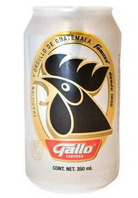 Cerveza clara / lata, 1 uni., 350 ml = (12 oz) / Gallo