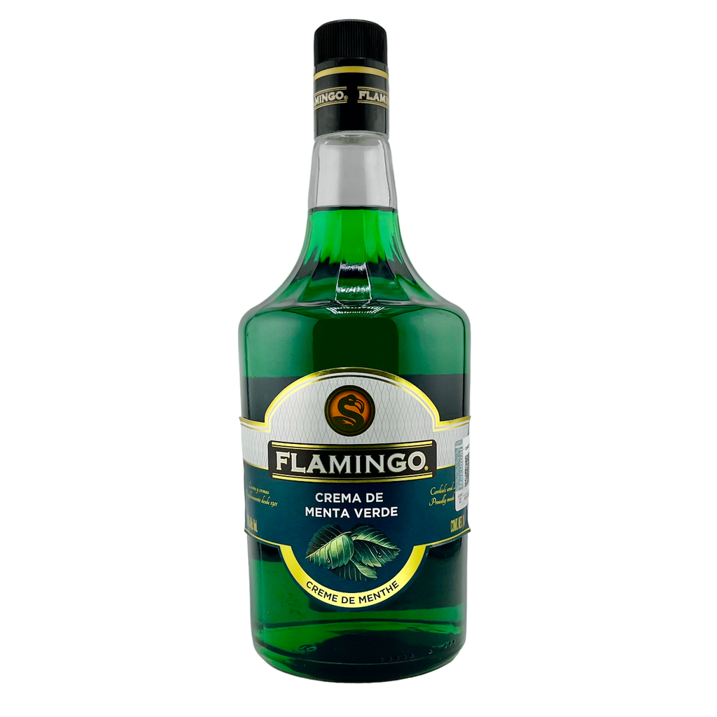 Licor crema de menta / botella, 1 uni., 1000 ml = (33.81 oz) / Flamingo