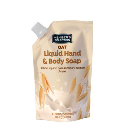Jabón líquido de Avena con vitamina E   / bolsa doypack, 1 uni., 2 L = (67.628 oz) / Members Selection