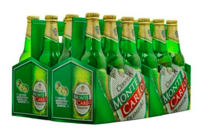 Cerveza, lager / botella, 350 ml. / 1 caja (24 uni.) > Monte Carlo