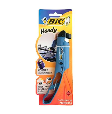 Encendedor, multiusos, recargable,  / empaque, 1 uni. / Bic, Handly
