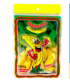 Gomita, bananito / bolsa, 1 uni., 60 g = (2.11 oz) / La Sultana