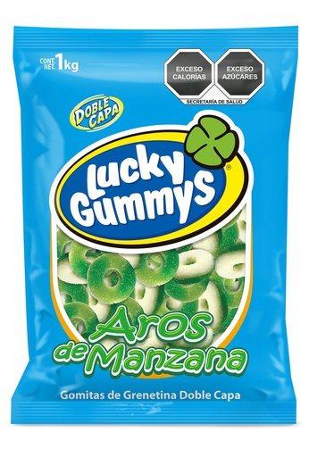Gomita Manzana  / bolsa, 1 uni., 1Kg  / Lucky Gummys