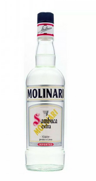 Licor anís sambuca / botella, 1 uni., 750 ml = (25.36 oz) / Molinari