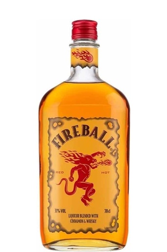Whisky canela   / botella, 1 uni., 750 ml = (25.36 oz.  ) / Fireball,