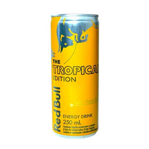 Energizante tropical edition   / lata, 1 uni., 250 ml = (8.45 oz.  ) / Red Bull,
