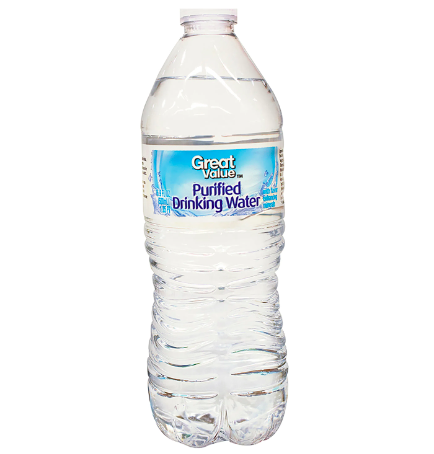 Agua purificada  / botella, 1 uni., 500 ml = (12 oz) / Great Value