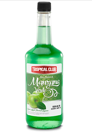 Licor de manzana / 1000 ml (33.81oz) / Tropical club