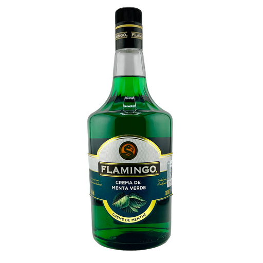 Licor crema de menta / botella, 1 uni., 1000 ml = (33.81 oz) / Flamingo