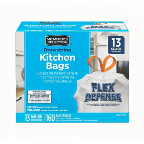Bolsas para la basura, con cordón / bolsa, 49 L., (80 uni.) / Member's Selection