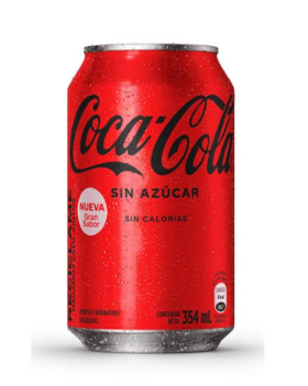 Gaseosa cola sin azucar / lata, 1 uni., 354 ml = (11.97 oz. ) / Coca Cola,Gaseosa cola Sin azucar / lata, 1 uni., 354 ml = (11.97 oz. ) / Coca Cola,