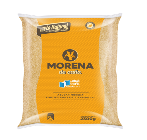 Azucar de caña morena  / bolsa, 1 uni., 2,300 g / Morena
