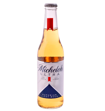 Cerveza light   / botella, 1 uni., 355 ml = (12 oz.  ) / Michelob,