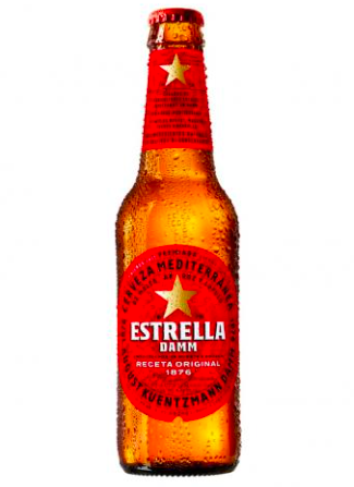 Cerveza, pilsner Lager / botella, 330 ml (11.15oz) > Estrella Damm