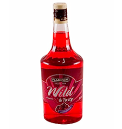 Licor wild & tasty arandano  / botella, 1 uni., 1000 ml = (33.81 oz.  ) / Flamingo,