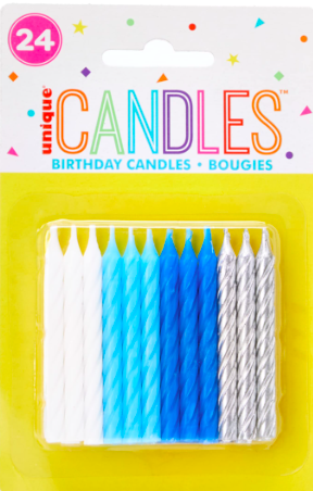 Candela, cumpleaños / 24 unidades > Party Candles