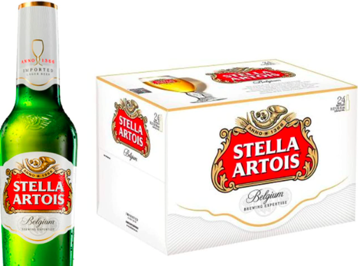 Cerveza, lager / botella, 330 ml. / 1 caja (24 uni.)  > Stella Artois